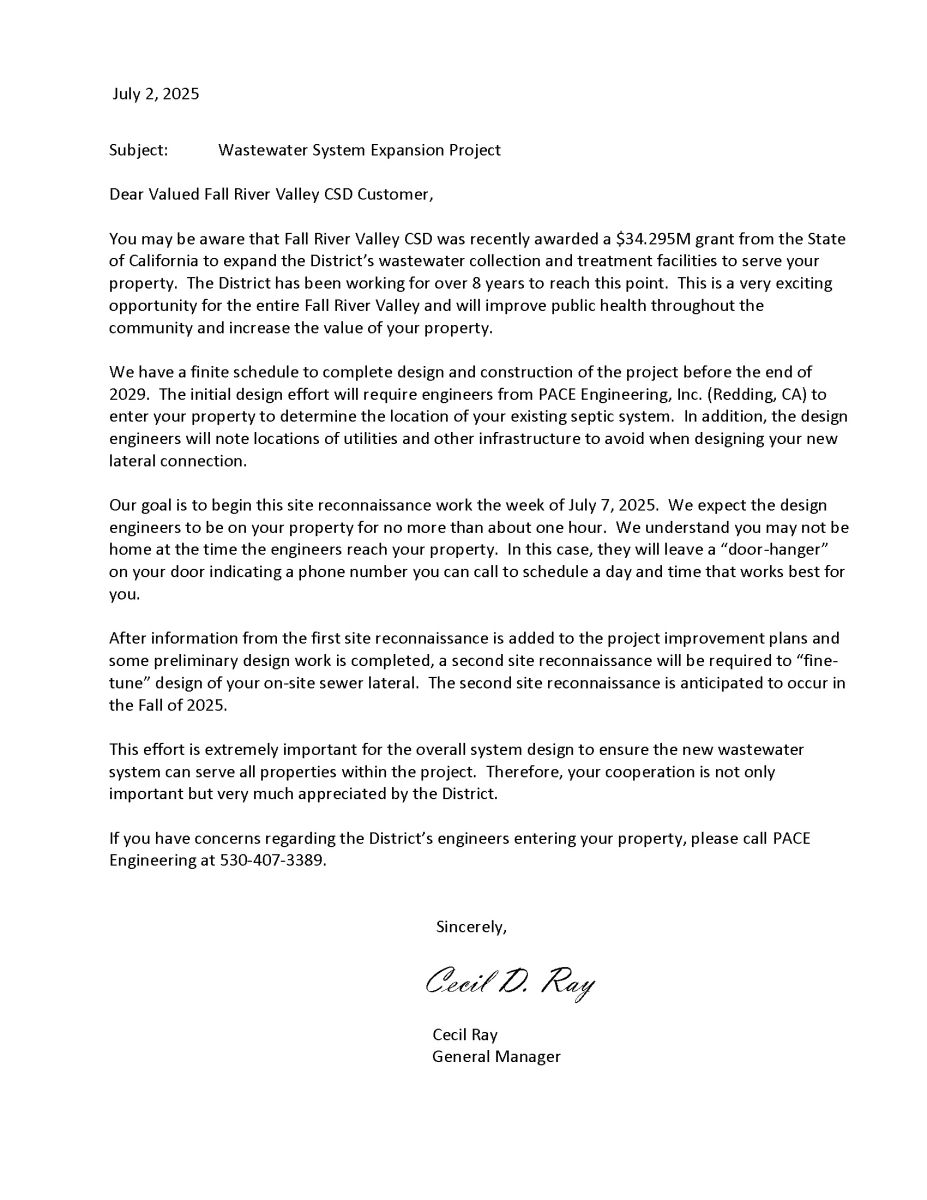 Info about the Septic to Sewer Project